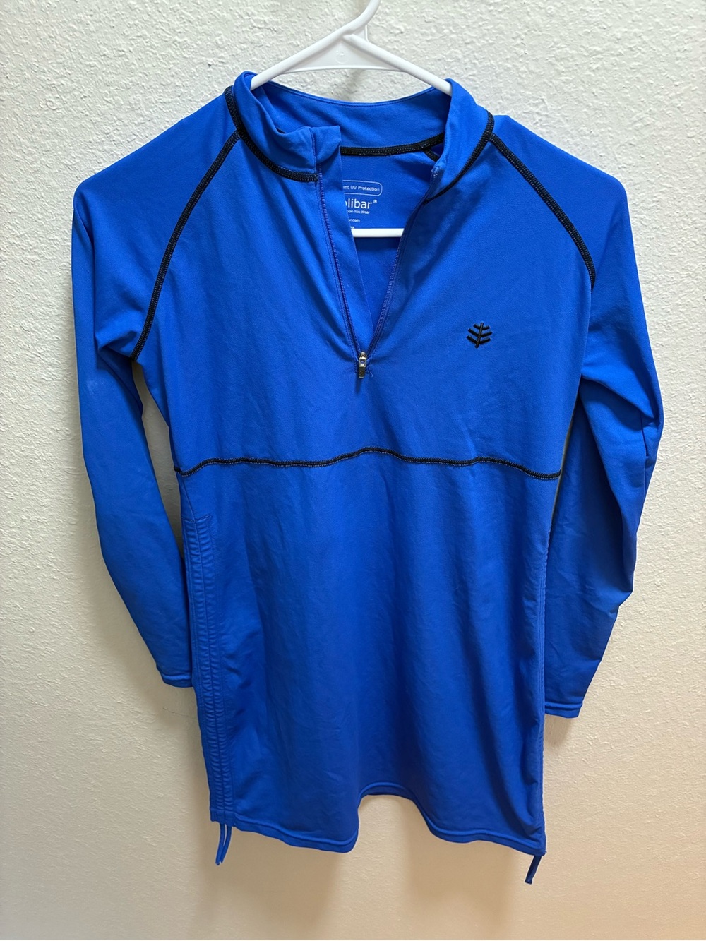 Coolibar Bright Blue Long Sleeve UPF Activewear Dress
